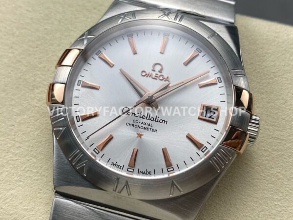 OM+ Factory Omega Constellation Men 123.20.38.21.02.004 38mm Full Steel Silver Dial (8) OM+ Factory Omega Constellation Men 123.20.38.21.02.004 38mm Full Steel Silver Dial