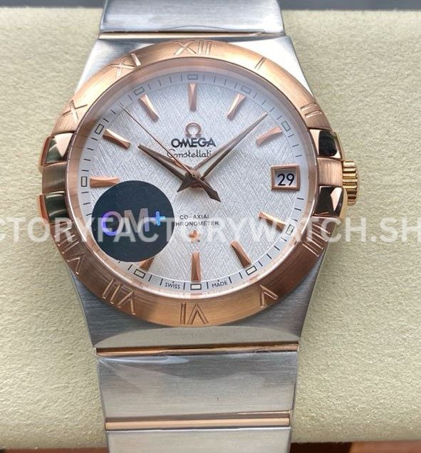 OM+ Factory Omega Constellation Men 123.20.38.21.02.007 38mm OM+ Factory Omega Constellation Men 123.20.38.21.02.007 38mm Ros (6) OM+ Factory Omega Constellation Men 123.20.38.21.02.007 38mm rose gold steel silver dial replica watch
