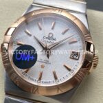 OM+ Factory Omega Constellation Men 123.20.38.21.02.007 38mm OM+ Factory Omega Constellation Men 123.20.38.21.02.007 38mm Ros (8) OM+ Factory Omega Constellation Men 123.20.38.21.02.007 38mm Rose Gold Steel Silver Dial