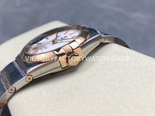 OM+ Factory Omega Constellation Men 123.20.38.21.02.008 38mm Rose GoldSteel Silver Dial (2) OM+ Factory Omega Constellation Men 123.20.38.21.02.008 38mm Rose Gold Steel Silver Dial