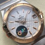 OM+ Factory Omega Constellation Men 123.20.38.21.02.008 38mm Rose GoldSteel Silver Dial (3) OM+ Factory Omega Constellation Men 123.20.38.21.02.008 38mm Rose Gold Steel Silver Dial
