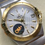 OM+ Factory Omega Constellation Men 123.20.38.21.02.009 38mm GoldSteel Silver Dial (1) OM+ Factory Omega Constellation Men 123.20.38.21.02.009 38mm Gold Steel Silver Dial