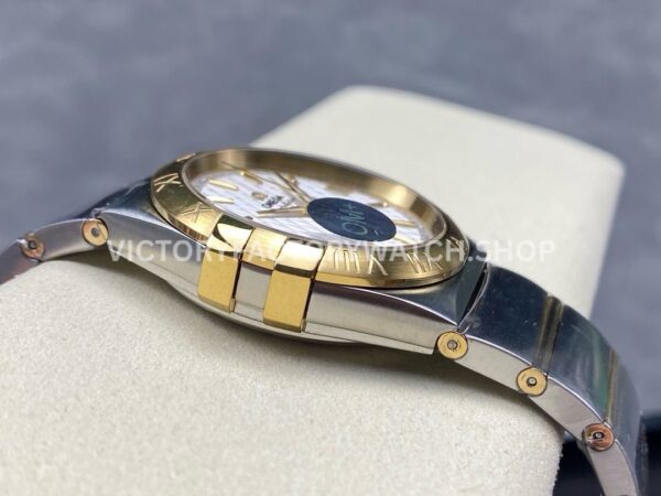 OM+ Factory Omega Constellation Men 123.20.38.21.02.009 38mm GoldSteel Silver Dial (6) OM+ Factory Omega Constellation Men 123.20.38.21.02.009 38mm Gold Steel Silver Dial