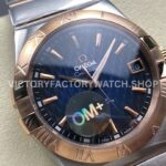 OM+ Factory Omega Constellation Men 123.20.38.21.03.001 38mm Rose GoldSteel Blue Dial (4) OM+ Factory Omega Constellation Men 123.20.38.21.03.001 38mm Rose Gold Steel Blue Dial