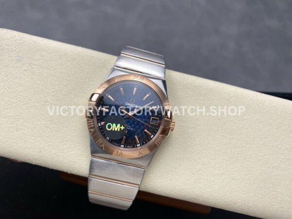 OM+ Factory Omega Constellation Men 123.20.38.21.03.001 38mm Rose GoldSteel Blue Dial (5) OM+ Factory Omega Constellation Men 123.20.38.21.03.001 38mm Rose Gold Steel Blue Dial