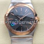 OM+ Factory Omega Constellation Men 123.20.38.21.06.001 38mm Rose GoldSteel Grey Dial (7) OM+ Factory Omega Constellation Men 123.20.38.21.06.001 38mm rose gold steel grey dial replica watch