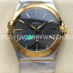 OM+ Factory Omega Constellation Men 123.20.38.21.06.001 38mm Yellow GoldSteel Grey Dial (5) OM+ Factory Omega Constellation Men 123.20.38.21.06.001 38mm yellow gold steel grey dial replica watch