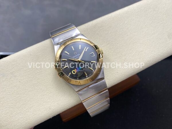 OM+ Factory Omega Constellation Men 123.20.38.21.06.001 38mm Yellow GoldSteel Grey Dial (8) OM+ Factory Omega Constellation Men 123.20.38.21.06.001 38mm Yellow Gold Steel Grey Dial