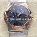 OM+ Factory Omega Constellation Men 123.20.38.21.06.002 38mm Rose GoldSteel Grey Dial (2) OM+ Factory Omega Constellation Men 123.20.38.21.06.002 38mm rose gold steel grey dial replica watch