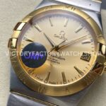 OM+ Factory Omega Constellation Men 123.20.38.21.08.001 38mm GoldSteel Champagne Dial (2) OM+ Factory Omega Constellation Men 123.20.38.21.08.001 38mm Gold Steel Champagne Dial