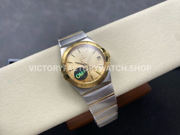 OM+ Factory Omega Constellation Men 123.20.38.21.08.001 38mm GoldSteel Champagne Dial (3) OM+ Factory Omega Constellation Men 123.20.38.21.08.001 38mm Gold Steel Champagne Dial