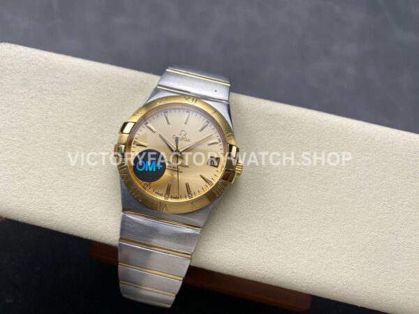 OM+ Factory Omega Constellation Men 123.20.38.21.08.001 38mm GoldSteel Champagne Dial (7) OM+ Factory Omega Constellation Men 123.20.38.21.08.001 38mm Gold Steel Champagne Dial