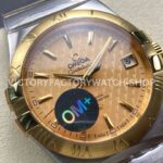 OM+ Factory Omega Constellation Men 123.20.38.21.08.002 38mm GoldSteel Gold Dial (2) OM+ Factory Omega Constellation Men 123.20.38.21.08.002 38mm Gold Steel Gold Dial