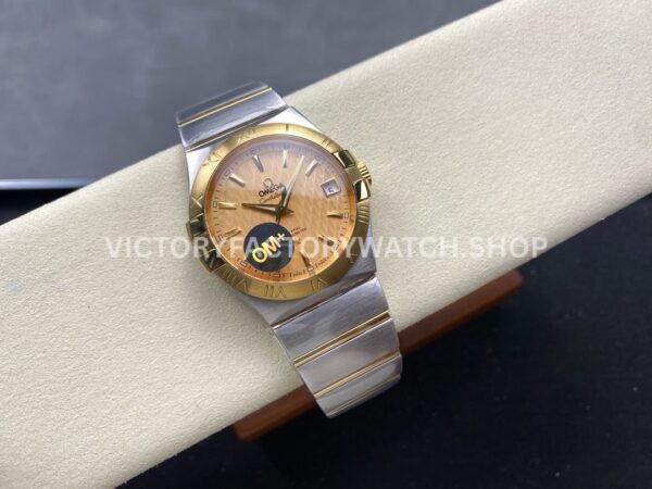 OM+ Factory Omega Constellation Men 123.20.38.21.08.002 38mm GoldSteel Gold Dial (4) OM+ Factory Omega Constellation Men 123.20.38.21.08.002 38mm Gold Steel Gold Dial