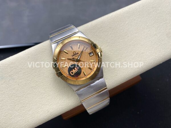 OM+ Factory Omega Constellation Men 123.20.38.21.08.002 38mm GoldSteel Gold Dial (5) OM+ Factory Omega Constellation Men 123.20.38.21.08.002 38mm Gold Steel Gold Dial
