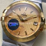 OM+ Factory Omega Constellation Men 123.20.38.21.08.002 38mm GoldSteel Gold Dial (7) OM+ Factory Omega Constellation Men 123.20.38.21.08.002 38mm Gold Steel Gold Dial