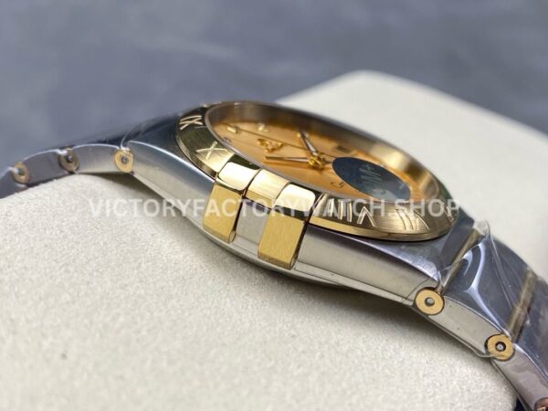 OM+ Factory Omega Constellation Men 123.20.38.21.58.001 38mm GoldSteel Diamond Gold Dial (3) OM+ Factory Omega Constellation Men 123.20.38.21.58.001 38mm Gold Steel Diamond Gold Dial