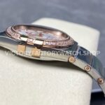 OM+ Factory Omega Constellation Men 123.25.38.21.52.001 38mm Diamond Bezel Rose GoldSteel Diamond Silve (5) OM+ Factory Omega Constellation Men 123.25.38.21.52.001 38mm Diamond Bezel Rose Gold Steel Diamond Silver Dial