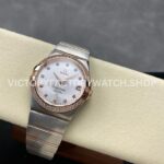 OM+ Factory Omega Constellation Men 123.25.38.21.52.001 38mm Diamond Bezel Rose GoldSteel Diamond Silve (6) OM+ Factory Omega Constellation Men 123.25.38.21.52.001 38mm Diamond Bezel Rose Gold Steel Diamond Silver Dial