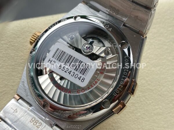 OM+ Factory Omega Constellation Men 123.25.38.21.52.001 38mm Diamond Bezel Rose GoldSteel Diamond Silve (8) OM+ Factory Omega Constellation Men 123.25.38.21.52.001 38mm Diamond Bezel Rose Gold Steel Diamond Silver Dial