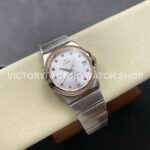 OM+ Factory Omega Constellation Men 123.25.38.21.52.001 38mm Diamond Bezel Rose GoldSteel Diamond Silver (1) OM+ Factory Omega Constellation Men 123.25.38.21.52.001 38mm Diamond Bezel Rose Gold Steel Diamond Silver Dial