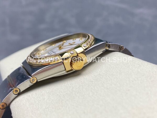 OM+ Factory Omega Constellation Men 123.25.38.21.52.001 38mm Diamond Bezel Yellow GoldSteel Diam (3) OM+ Factory Omega Constellation Men 123.25.38.21.52.001 38mm Diamond Bezel Yellow Gold Steel Diamond Silver Dial