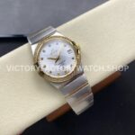 OM+ Factory Omega Constellation Men 123.25.38.21.52.001 38mm Diamond Bezel Yellow GoldSteel Diamon (1) OM+ Factory Omega Constellation Men 123.25.38.21.52.001 38mm Diamond Bezel Yellow Gold Steel Diamond Silver Dial