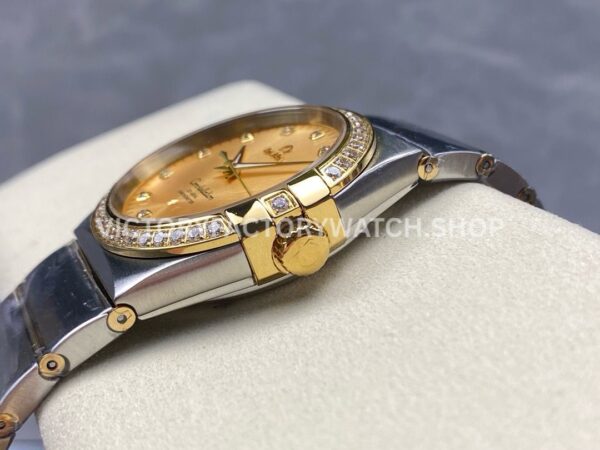 OM+ Factory Omega Constellation Men 123.25.38.21.58.001 38mm Diamond Bezel GoldSteel Diamond Champag (6) OM+ Factory Omega Constellation Men 123.25.38.21.58.001 38mm Diamond Bezel Gold Steel Diamond Champagne Dial