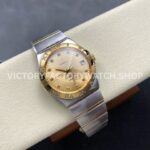 OM+ Factory Omega Constellation Men 123.25.38.21.58.002 38mm GoldSteel Diamond Champagne Dial (2) OM+ Factory Omega Constellation Men 123.25.38.21.58.002 38mm Gold Steel Diamond Champagne Dial