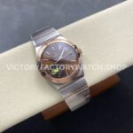 OM+ Factory Omega Constellation Men 38mm Rose GoldSteel Brown Dial (3) OM+ Factory Omega Constellation Men 38mm Rose Gold Steel Brown Dial