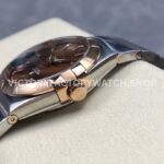 OM+ Factory Omega Constellation Men 38mm Rose GoldSteel Brown Dial (7) OM+ Factory Omega Constellation Men 38mm Rose Gold Steel Brown Dial