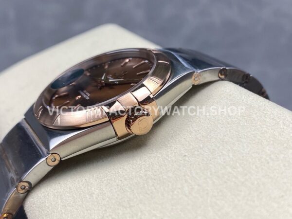 OM+ Factory Omega Constellation Men 38mm Rose GoldSteel Brown Dial (7) OM+ Factory Omega Constellation Men 38mm Rose Gold Steel Brown Dial