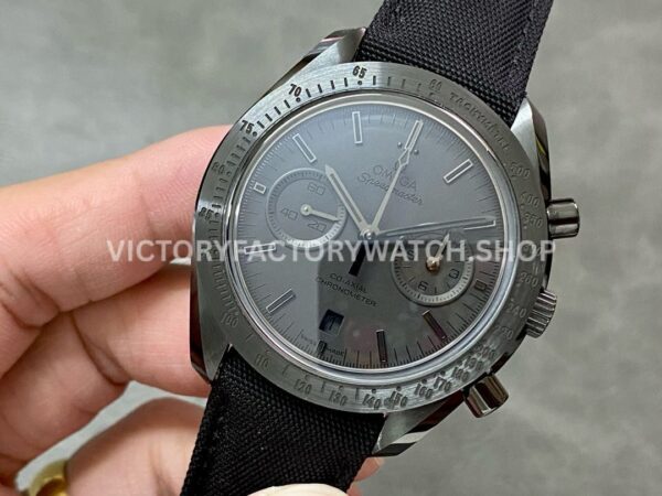 OM Factory Omega Speedmaster Dark Side Of The Moon 311.92.44.51.01.005 44.25mm Ceramic Textile Stra (1) OM Factory Omega Speedmaster Dark Side Of The Moon 311.92.44.51.01.005 44.25mm Ceramic Textile Strap Black Dial