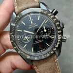 OM Factory Omega Speedmaster Dark Side Of The Moon 311.92.44.51.01.006 44.25mm Ceramic Leather St OM Factory Omega Speedmaster Dark Side Of The Moon 311.92.44.51.01.006 44.25mm Ceramic Leather Strap Black Dial