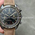 OM Factory Omega Speedmaster Dark Side Of The Moon 311.92.44.51.01.006 44.25mm Ceramic Leather St (3) OM Factory Omega Speedmaster Dark Side Of The Moon 311.92.44.51.01.006 44.25mm ceramic leather strap black dial replica watch