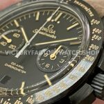 OM Factory Omega Speedmaster Dark Side Of The Moon 311.92.44.51.01.006 44.25mm Ceramic Leather St (7) OM Factory Omega Speedmaster Dark Side Of The Moon 311.92.44.51.01.006 44.25mm Ceramic Leather Strap Black Dial