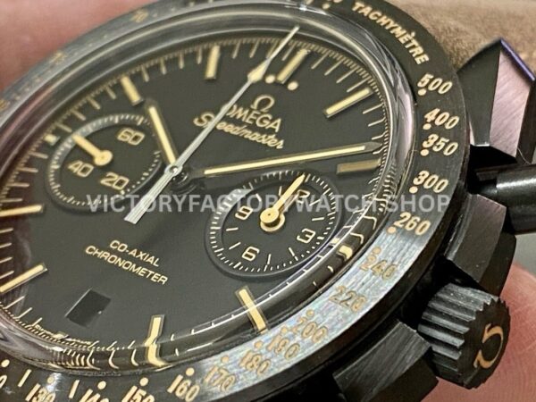 OM Factory Omega Speedmaster Dark Side Of The Moon 311.92.44.51.01.006 44.25mm Ceramic Leather St (7) OM Factory Omega Speedmaster Dark Side Of The Moon 311.92.44.51.01.006 44.25mm Ceramic Leather Strap Black Dial