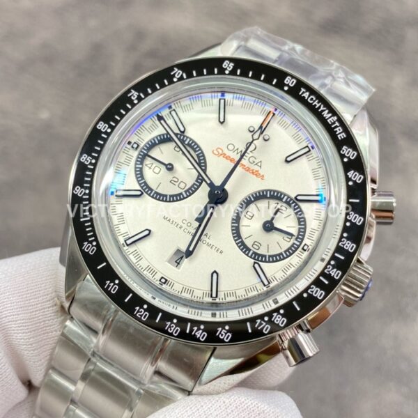 OM Factory Omega Speedmaster Racing 329.30.44.51.04.001 44.25mm Full Steel White Dial