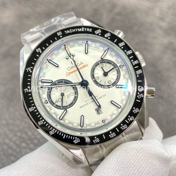 OM Factory Omega Speedmaster Racing 329.30.44.51.04.001 44.25mm Full Steel White Dial