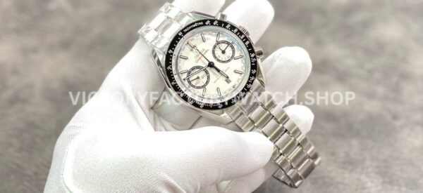 OM Factory Omega Speedmaster Racing 329.30.44.51.04.001 44.25mm Full Steel White Dial