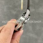 OM Factory Omega Speedmaster Racing 329.32.44.51.01.001 44mm Steel Leather Strap Black Dial