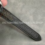 OM Factory Omega Speedmaster Racing 329.32.44.51.01.001 44mm Steel Leather Strap Black Dial