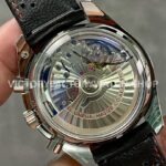 OM Factory Omega Speedmaster Racing 329.32.44.51.01.001 44mm Steel Leather Strap Black Dial