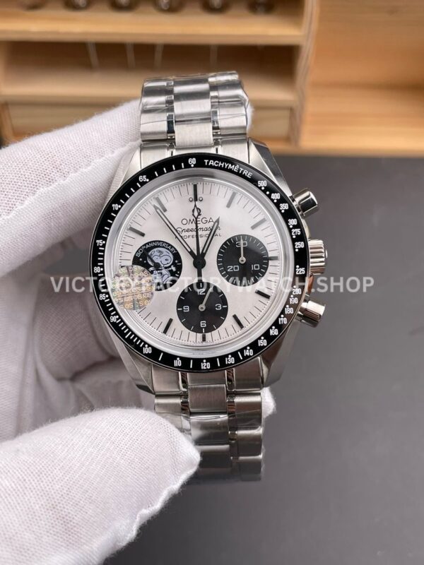 OS Factory Omega Speedmaster Silver Snoopy Award 310.32.42.50.02.001 42mm Full Steel Black Ceramic White Dial (8) OS Factory Omega Speedmaster Silver Snoopy Award 310.32.42.50.02.001 42mm full steel black ceramic white dial replica watch
