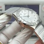 OVS Factory Omega Constellation 123.10.38.21.52.001 38mm Full Steel Diamond Bezel Diamond Silver Dial (6) OVS Factory Omega Constellation 123.10.38.21.52.001 38mm Full Steel Diamond Bezel Diamond Silver Dial