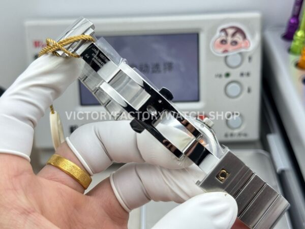 OVS Factory Omega Constellation 123.10.38.21.52.001 38mm Full Steel Diamond Bezel Diamond Silver Dial (7) OVS Factory Omega Constellation 123.10.38.21.52.001 38mm Full Steel Diamond Bezel Diamond Silver Dial