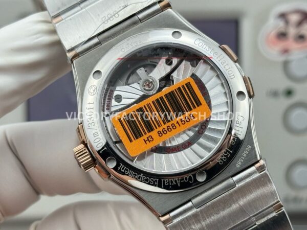 OVS Factory Omega Constellation 123.25.38.21.52.003 38mm Half Rose Gold Diamond Bezel Diamond Silver Dial (4) OVS Factory Omega Constellation 123.25.38.21.52.003 38mm Half Rose Gold Diamond Bezel Diamond Silver Dial