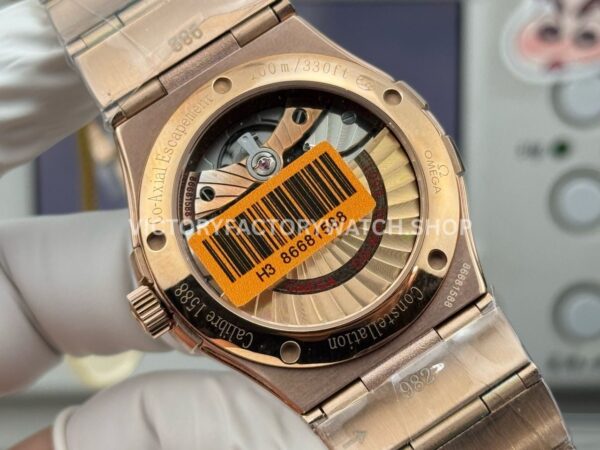 OVS Factory Omega Constellation 123.55.38.21.52.007 38mm Full Rose Gold Diamond Bezel Diamond Silver Dial (8) OVS Factory Omega Constellation 123.55.38.21.52.007 38mm Full Rose Gold Diamond Bezel Diamond Silver Dial