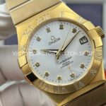 OVS Factory Omega Constellation 123.55.38.21.52.008 38mm Full Rose Gold Diamond Bezel Diamond Silver Dial (6) OVS Factory Omega Constellation 123.55.38.21.52.008 38mm Full Rose Gold Diamond Bezel Diamond Silver Dial
