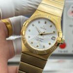 OVS Factory Omega Constellation 123.55.38.21.52.008 38mm Full Rose Gold Diamond Bezel Diamond Silver Dial (7) OVS Factory Omega Constellation 123.55.38.21.52.008 38mm Full Rose Gold Diamond Bezel Diamond Silver Dial